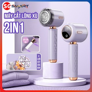  Máy Cắt Lông Xù Quần Áo Đa Năng 2in1 Kèm Con Lăn Bụi Cắt Xơ Len Hút Bụi Không Dây Sạc Thế Hệ Mới Với Công Suất 20W 