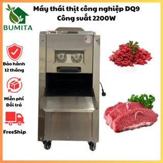 Máy Thái Thịt Tươi Sông DQ-9 Công Xuất 2200W Cho Năng Xuất 300kg/h Thiết Kế INOX Chắc Chắn Bảo Hành 12 Tháng