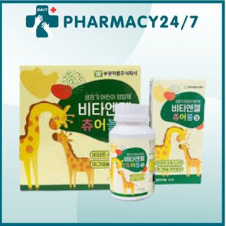 Viên kẹo Canxi Hươu cao cổ Hàn Quốc Hỗ trợ tăng chiều cao cho Bé. Lọ 180 viên