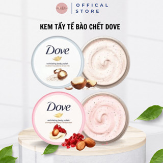  Kem Tẩy Tế Bào Chết Body Dove Macca Lựu Đỏ Chăm Da Sáng Mịn Giữ Ẩm Dưỡng Trắng 298gr 
