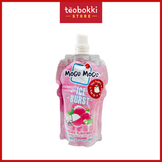 Kem đá tuyết Mogu Mogu Ice Burst, kem uống Mogu Mogu vị vải với thạch dừa 150ml
