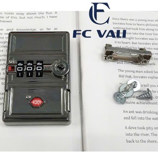 Khoá số vali nhôm 74x51mm,