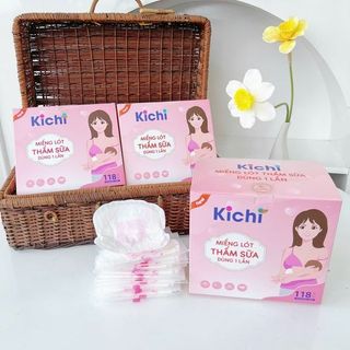 Miếng lót thấm sữa KICHI mềm mại, siêu thấm [MẪU MỚI 118 MIẾNG]