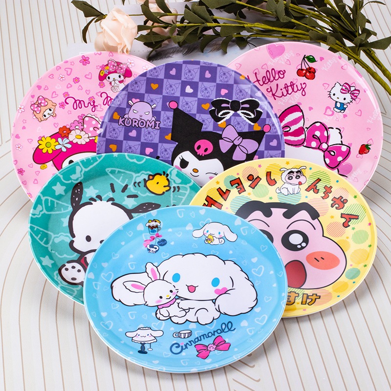 Dĩa tròn Hello Kitty - Doremon Doraemon - Elsa - Melody