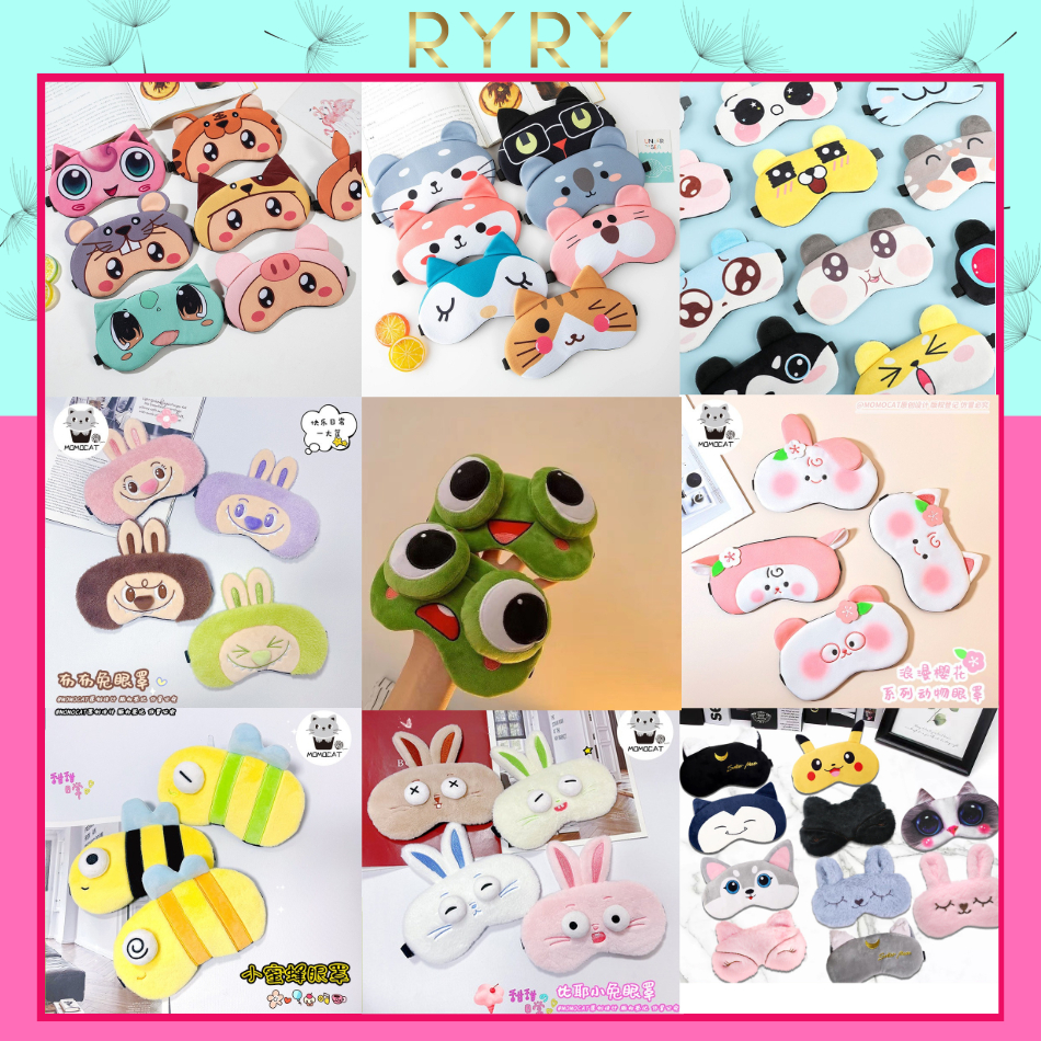 Bịt Mắt Che Mắt Ngủ Hình Thú cute( không kèm túi gel lạnh)