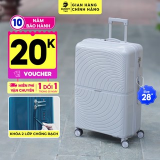 Vali size 28 inch - Vali SUNNY ROGER - nhựa PP chịu ngoại lực tuyệt đối, du lịch kí gửi chống vỡ