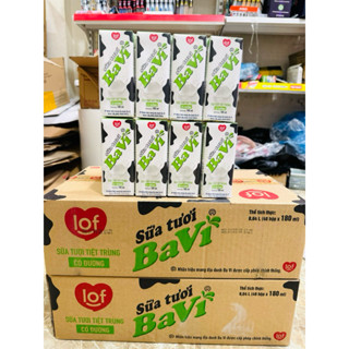 Thùng 48 hộp Ba Vì Sữa Tươi Có Đường 180ml ( Date Mới )
