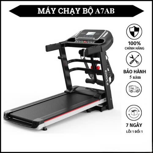 Máy Chạy bộ điện Đa Năng A7AB Cao Cấp Gấp Gọn, Máy Chạy Bộ Tại Nhà  Alisport, công xuất đạt đỉnh 3.0