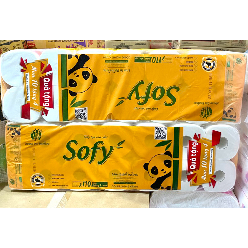 [Siêu Rẻ] Giấy vệ sinh sofy bịch 12 cuộn siêu dai giá rẻ , giấy cuộn vệ sinh