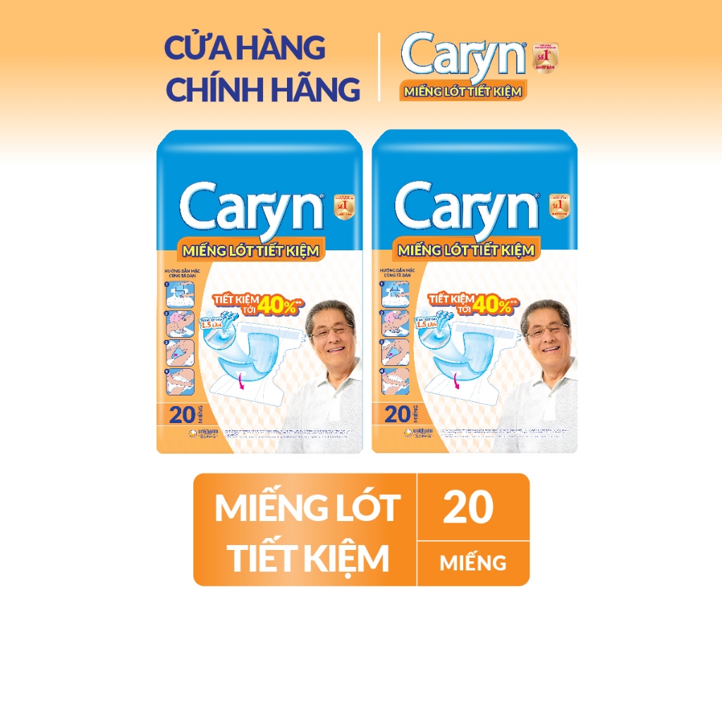 Bộ 2 Miếng lót tiết kiệm Caryn 20 miếng