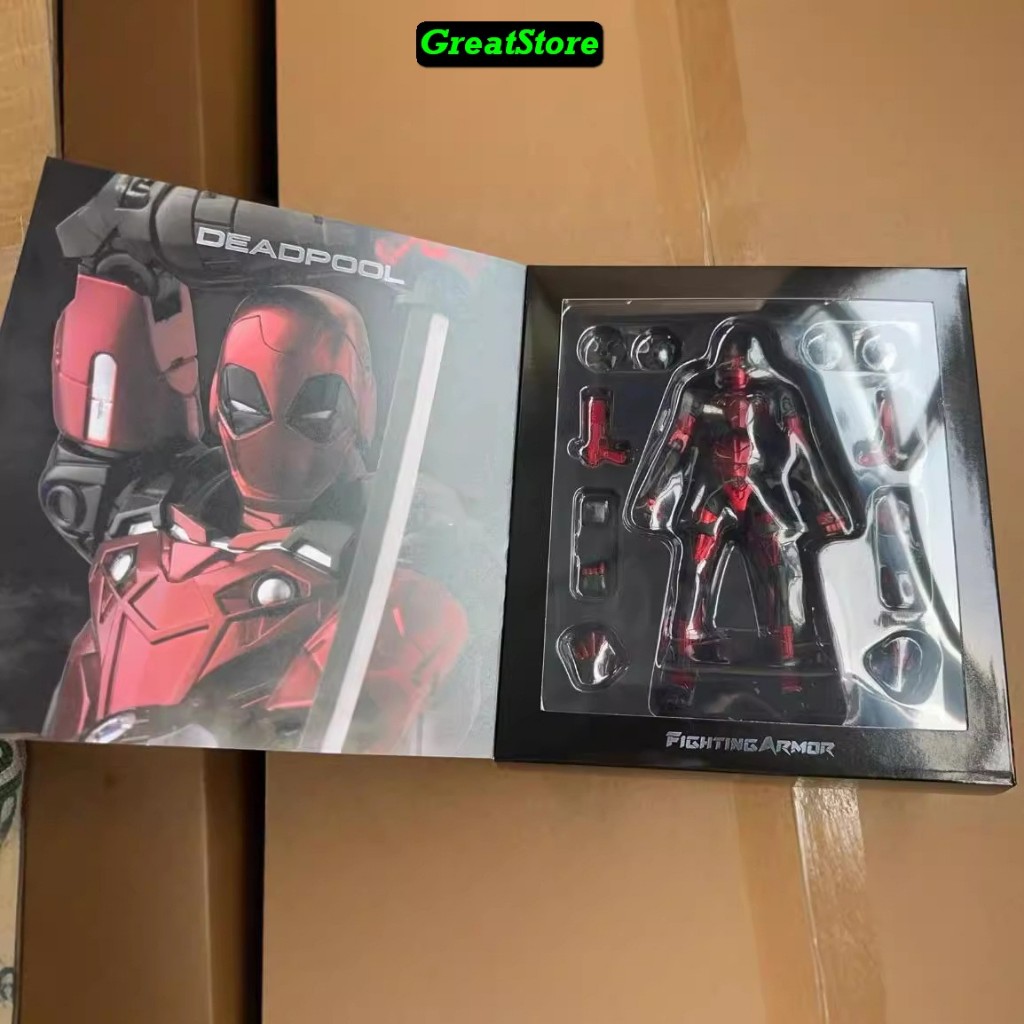 [ Sẵn ] Mô hình Deadpool Fighting Armor Deadpool Action Figure 16 cm