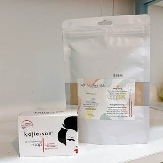 (TẶNG TÚI LƯỚI)COMBO 6 CHUYÊN DƯỠNG TRẮNG DA BODY LÁ DAO 200G + SOAP KOJIESAN