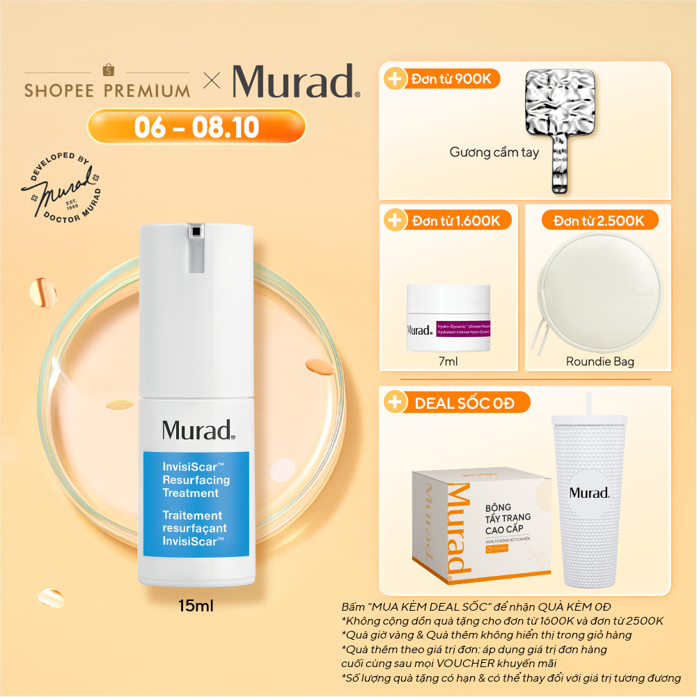 Kem mờ sẹo và tái tạo nền da MURAD Invisiscar Resurfacing Treatment 15ml