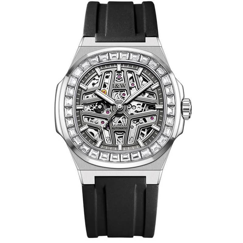 Cận cảnh đồng hồ I&W Carnival 763 mặt 42mm kính sapphire