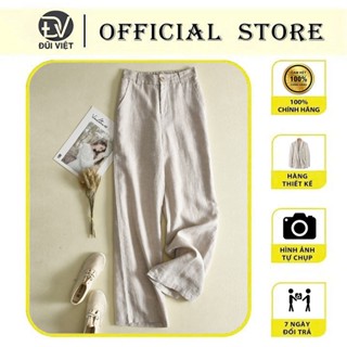 Quần Nam Chất Đũi Linen Dài Dáng Đứng Ống Rộng Vải Cao Cấp Mịn Đẹp Co Giãn Nhẹ Không Xù Lông Không Bai Gião