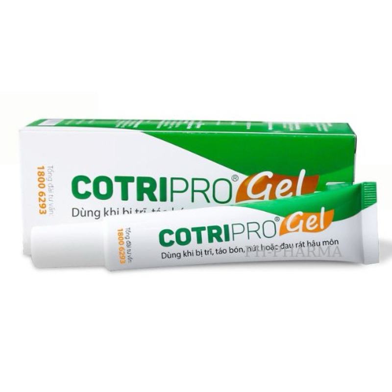 ￼Kem bôi trĩ Cotripro gel - Giúp co trĩ, giảm đau rát nhanh chóng - Dùng cho người bị trĩ, trĩ nội, trĩ ngoại.