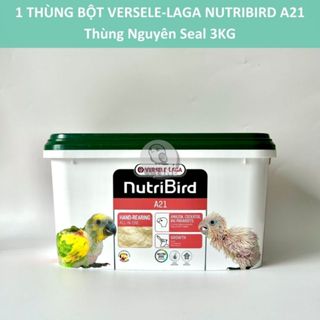 1 Thùng 3KG NGUYÊN SEAL BỘT NUTRIBIRD A21 / A19 Chuyên Dụng Cho Vẹt Non
