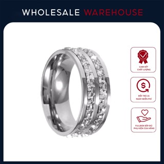 Nhẫn nam nữ cặp đôi Guci -Nhẫn titan không gỉ khắc tên theo yêu cầu