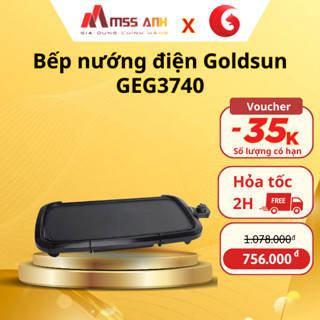 Bếp nướng điện Goldsun GEG3740 công suất 1800W không khói phủ chống dính có rãnh thoát dầu mỡ bảo hành 24 tháng