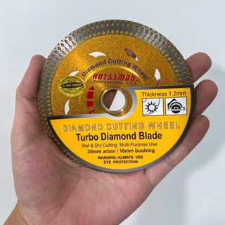 [Chống rung đặc biệt] Lưỡi cắt gạch đa năng Hotssman USA Vàng Gold - 105mm | Lưỡi cắt đá, gạch men, gạch bóng kính...