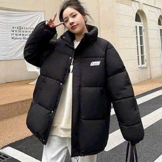 Áo Phao Nam Nữ Logo Cateen Áo Khoác Phao Nữ Unisex Form Rộng Áo Phao Béo Dáng Xuông Áo Khoác Phao Mùa Đông Freesize