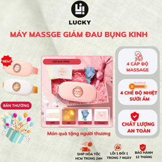 Đai Đeo Massage Làm Ấm Bụng LUKCY Chườm Nóng, Giảm Đau Lưng, Giảm Đau Bụng Kinh, 4 Chế Độ DSB01