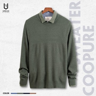  Áo Len Nam Cổ Tròn Urban Chất Len Cao Cấp Mềm Mịn Co Giãn Nhẹ Không Bai Nhão Xù Lông NO. 2615|2614 