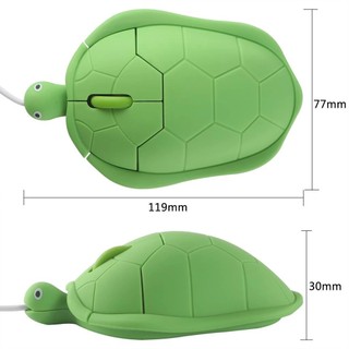 Chuột dây hình con rùa cắm cổng usb cho máy tính laptop, chuột quang led vi tính hình rùa cute đẹp nhạy màu xanh hồng đỏ