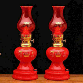 Đèn dầu LED điện tử dùng pin ( 1 doi ), đèn để bàn thờ gia tiên, thần tài