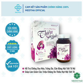 Thiên Sắc Linh - Làm Đẹp Da, Trắng Da, Chống Lão Hóa, Cân Bằng Nội Tiết Tố, Giảm Khô Hạn (Hộp 30 Viên)
