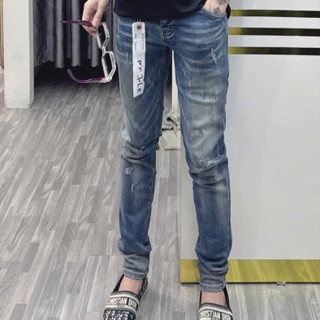 Quần Jean Nam PP Xanh Mèo Cào 4 Cúc Quần Jean PURPLE Chất Liệu Denim Co Giãn 4 Chiều Rách Xước Bản Đẹp