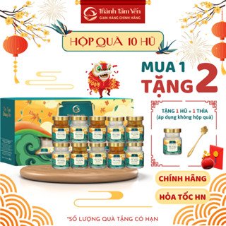[Set 10 Hũ] Hộp Quà Tổ Yến Chưng Sẵn 30% hũ 70ml Thành Tâm Yến-Khánh Hòa-Quà Tết Cao Cấp-Quà Biếu Tặng