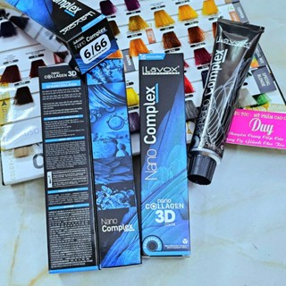 Thuốc Nhuộm Tóc Lavox Nano ( xanh ) 100ml Đủ Màu - Không Kèm Oxy Trợ Nhuộm .
