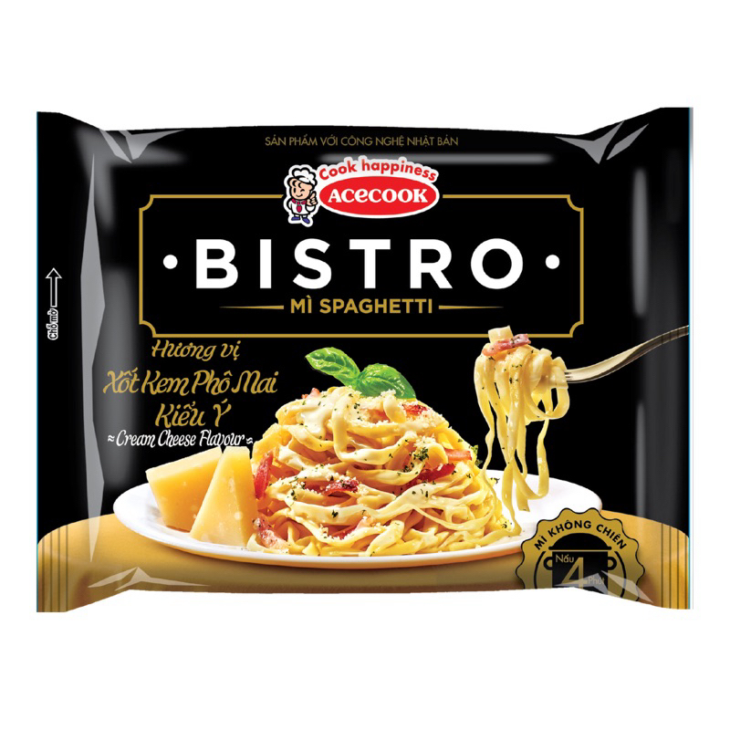 MÌ SPAGHETTI BISTRO XỐT KEM PHÔ MAI KIỂU Ý/ XỐT BÒ BẰM 100G