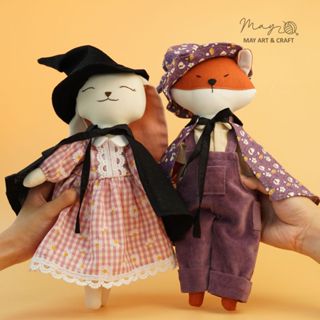 Trang phục phù thuỷ cho búp bê vải Tiệm tạp hoá Nhà May