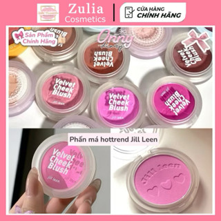 Phấn Má Hồng JILL LEEN Đơn Sắc Ánh Nhũ Mềm Mịn Tạo Khối Làm Sáng Da Màu Sắc
