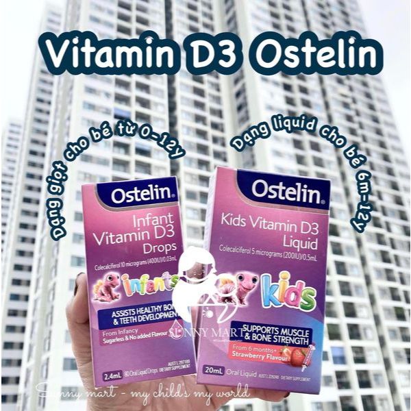 Vitamin D3 Ostelin cho bé