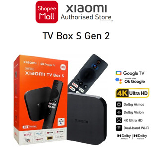 Tivi Box Xiaomi Mi Box S Gen 2 4K(3840 x 2160) 2GB+8GB/Google TV/DOLBY+DTS PFJ4151EU- Chính hãng Digiworld