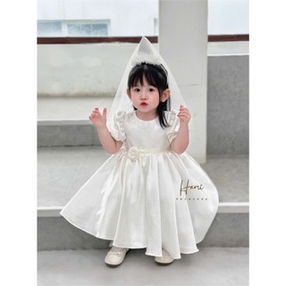 𝐂𝐚𝐦𝐞𝐥𝐥𝐢𝐚 𝐃𝐫𝐞𝐬𝐬 - Váy Hoa Trà HM43 Chất Lụa Nhũ Hàn ( ảnh chính chủ )