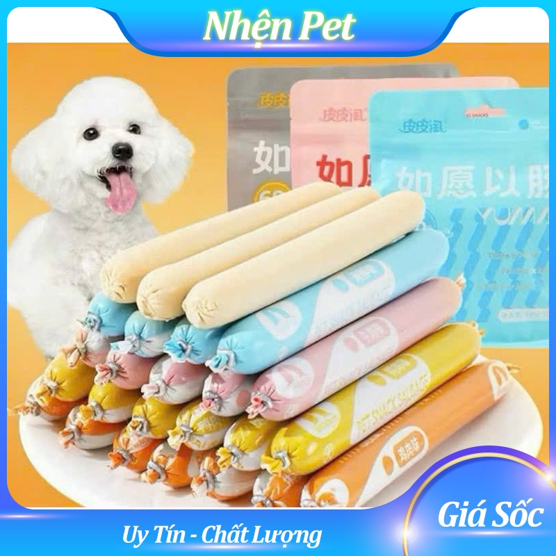 Xúc xích cho chó mèo_ Xúc xích cho chó mèo date mới