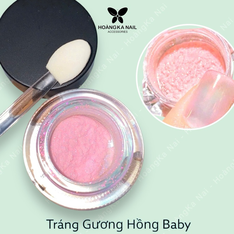 Tráng gương cực quang màu Hồng Babie Cao Cấp , Cực Ánh , Tráng Gương mới , Tráng Gương Ánh Hồng Babi