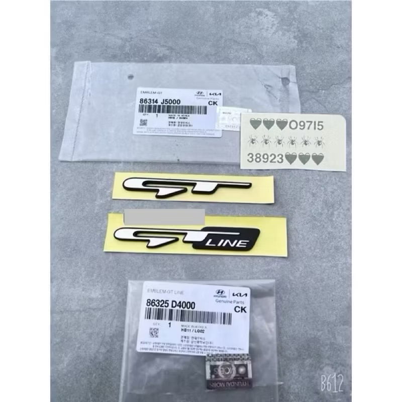 LOGO CHỮ GT LINE GT XỊN CHÍNH HÃNG 86325D4000 86314J5000