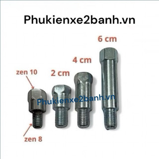 Ốc nối dài chân gương 10 ly và 8 ly chân thuận lỗ thuận