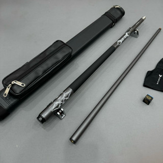 [FULL PHỤ KIỆN] Cơ Bida Ruby Xám Cao Cấp, Gậy Bida Phủ Carbon Ngọn 13mm 11.5mm Bền Bỉ, Tay Cầm Nhám Chắc Chắn