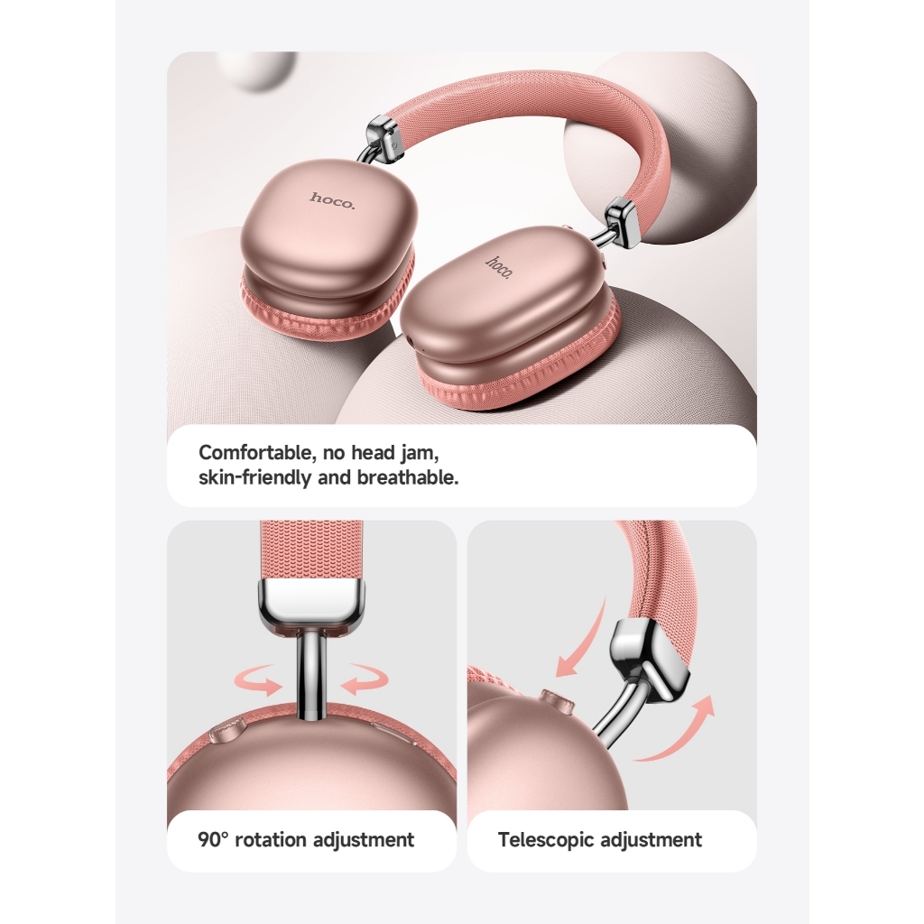 Tai Nghe Chụp Tai Hoco W65 ESD15 Bluetooth V5.3 80h Nghe Thoại  Kết Nối 10m - 100% Hàng Chính Hãng | BigBuy360 - bigbuy360.vn