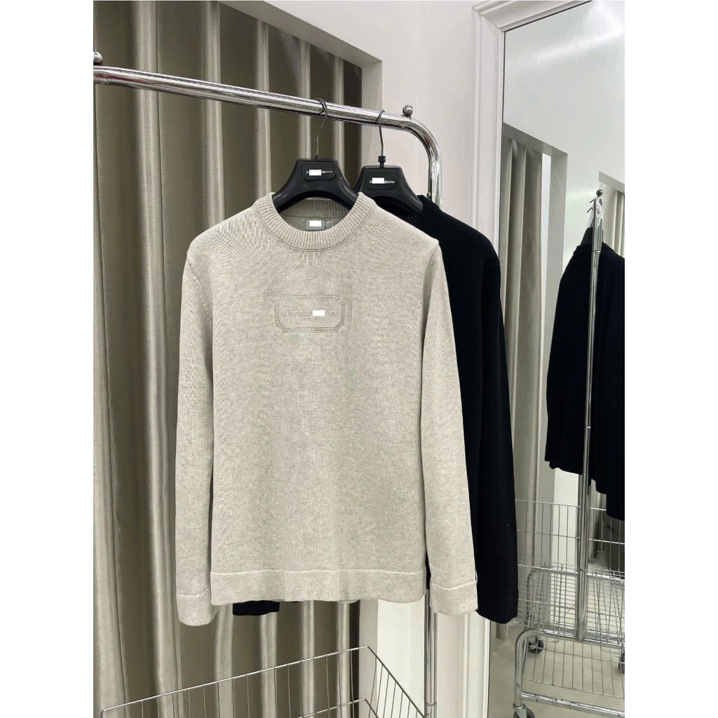 ⚜️[Cao cấp - Loại 1] Áo Len Ch0.rm H3art Đen Chữ Thêu Logo Nổi Bật - Áo Len Nam Nữ Chất Lượng Loại