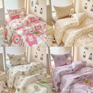 Bộ ga gối cotton đũi sơ đậu nành , ga kí túc xá kích thước 80cm , 1m , 1m2  drap nệm, ga giường đơn