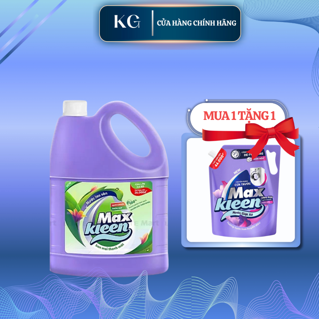 > Nước Lau Sàn MaxKleen 3.6kg (Hương ban mai thanh mát)