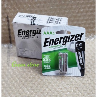 Vỉ 2 viên pin sạc AAA Energizer Recharge Power Plus 700mAh 1.2V - Made in Japan