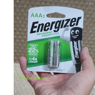 Vỉ 2 viên pin sạc AAA Energizer Recharge Power Plus 700mAh 1.2V - Made in Japan